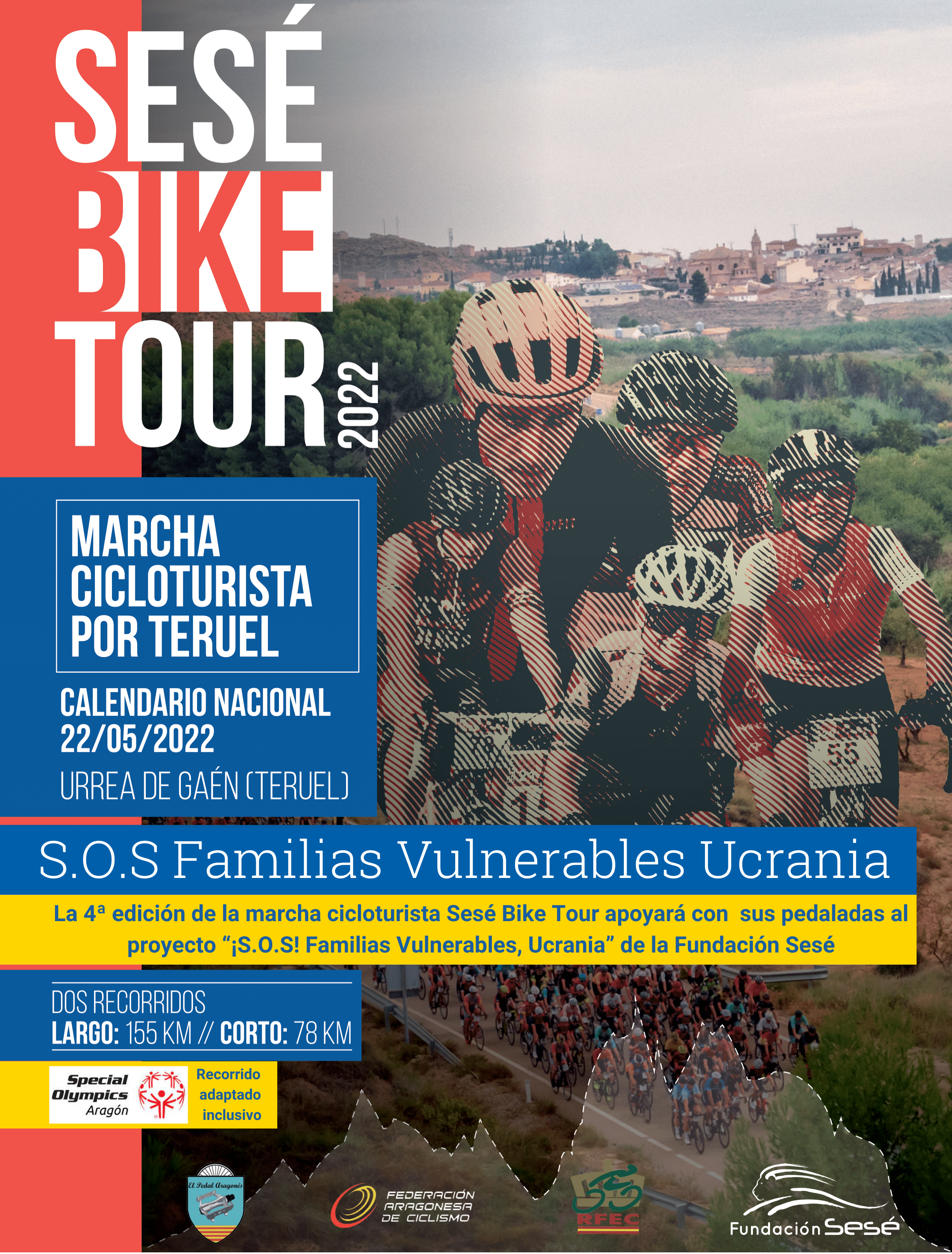La 4ª edición de la Sesé Bike Tour se refuerza con la presencia de los ciclistas Miguel Induráin, Pruden Induráin, Carlos Hernández y Ángel Vicioso